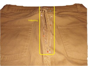 Bukser 1A - Tilpasning - Før syes ind